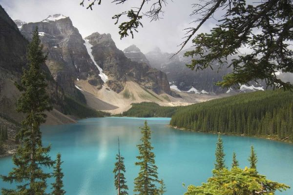 Canada, Alberta, Banff NP View of Moraine Lake